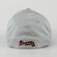 Atlanta Braves New Era Grey 39Thirty Double Timer Flex Fit Hat (Adult M/L)