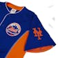 New York Mets Majestic Royal & Orange Team Leader Button Up Jersey (Adult L)
