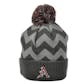 Arkansas Razorbacks Top Of The World Gray Chevron Cuffed Pom Knit Hat (Adult One Size)