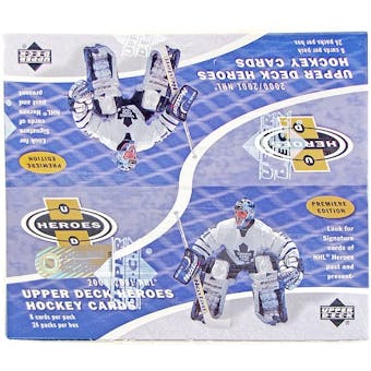 2000/01 Upper Deck Heroes Hockey Retail Box