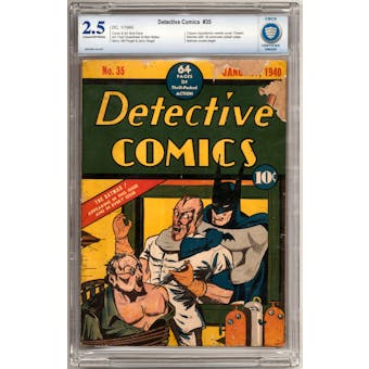 Detective Comics #35 CBCS 2.5 (C-OW) *0004060-AA-001*