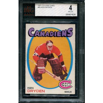 1971/72 O-Pee-Chee Hockey #45 Ken Dryden Rookie BVG 4 (VG-EX) *4028