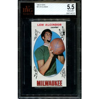 1969/70 Topps Basketball #25 Lew Alcindor Rookie BVG 5.5 (EX+) *7272