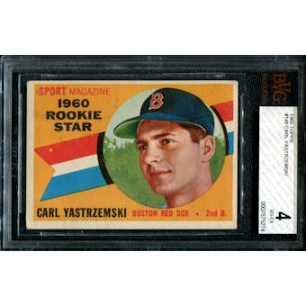 1960 Topps Baseball #148 Carl Yastrzemski Rookie BVG 4 (VG-EX) *5274