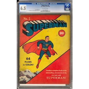 Superman #2 CGC 6.5 (OW) *0023980002*