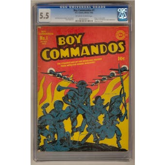 Boy Commandos #1 CGC 5.5 (OW-W) *0036636011*