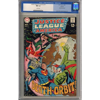 Justice League of America #71 CGC 9.4 Oakland Pedigree (W) *0040046010*