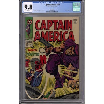 Captain America #108 Massachusetts Pedigree CGC 9.8 (W) *0042891010*