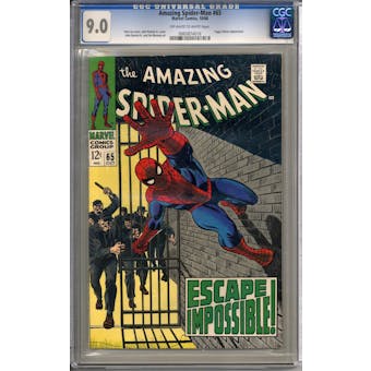 Amazing Spider-Man #65 CGC 9.0 (OW-W) *0065874016*