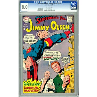 Superman's Pal Jimmy Olsen #109 CGC 8.0 (OW) *0078163007*