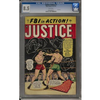 Justice Comics #7 CGC 8.5 (W) *0085608017*