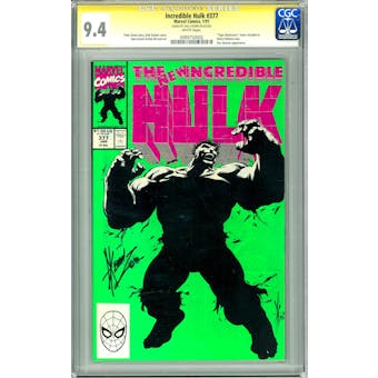 Incredible Hulk #377 CGC 9.4 Signature Series Dale Keown *0089750002*