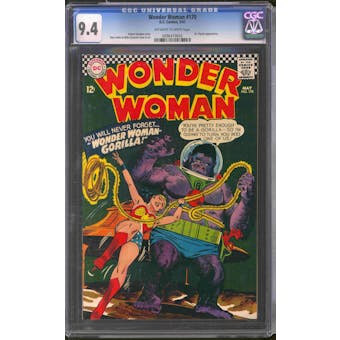 Wonder Woman #170 CGC 9.4 (OW-W) *0096419042*