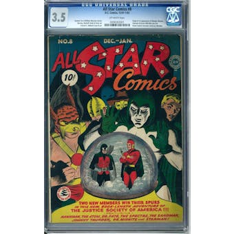 All Star Comics #8 CGC 3.5 (OW) *0098383001*