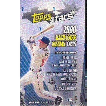 2000 Topps Stars Baseball Hobby Box
