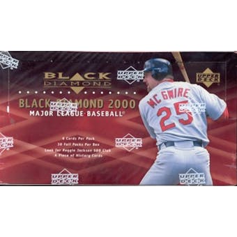 2000 Upper Deck Black Diamond Baseball Hobby Box
