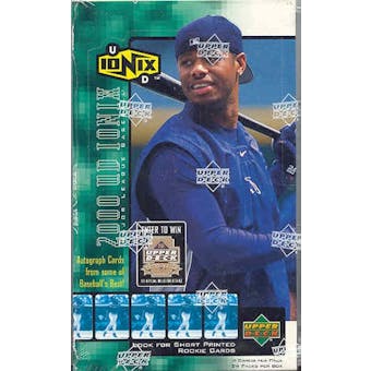 2000 Upper Deck Ionix Baseball Hobby Box (Reed Buy)