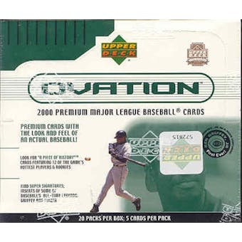 2000 Upper Deck Ovation Baseball Hobby Box