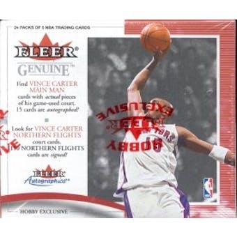 2000/01 Fleer Genuine Basketball Hobby Box