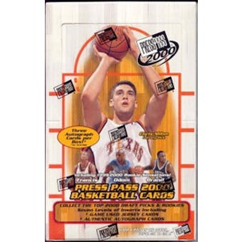 2000/01 Press Pass Basketball Hobby Box