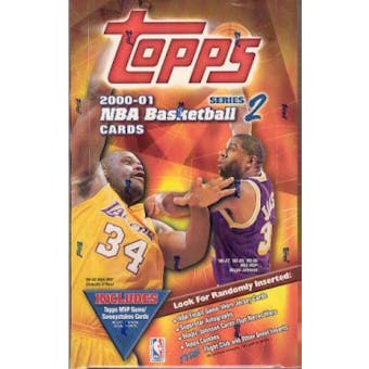 2000/01 Topps Series 2 Basketball 36 Pack Box