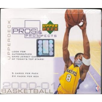 2000/01 Upper Deck Pros & Prospects Basketball Hobby Box