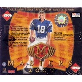 2000 Collector's Edge Masters Football Hobby Box