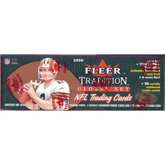 2000 Fleer Tradition Glossy Football Factory Set (Box)