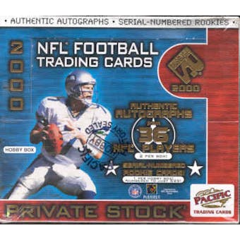 2000 Pacific Private Stock Football Hobby Box