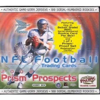 2000 Pacific Prism Prospects Football Hobby Box