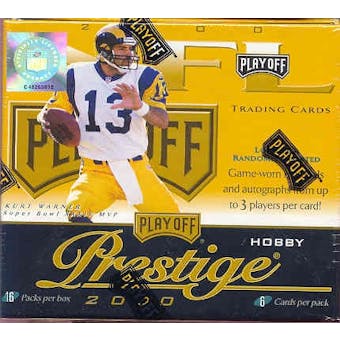2000 Playoff Prestige Football Hobby Box
