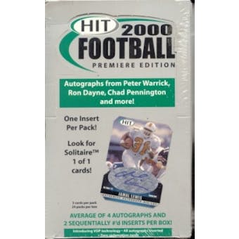 2000 Sage Hit Football Hobby Box (Reed Buy)