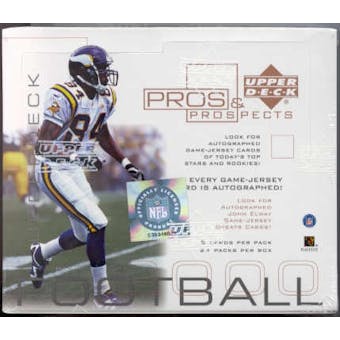 2000 Upper Deck Pros & Prospects Football Hobby Box