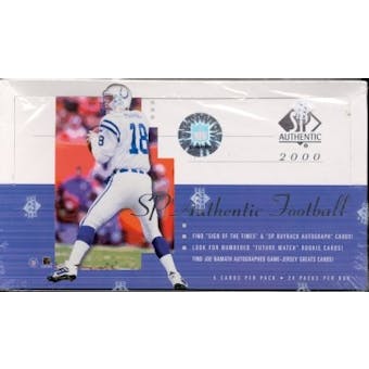 2000 Upper Deck SP Authentic Football Hobby Box