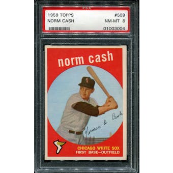 1959 Topps Baseball #509 Norm Cash Rookie PSA 8 (NM-MT) *3004
