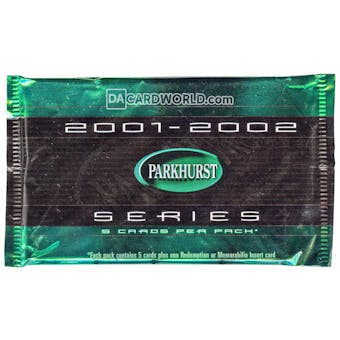 2001/02 ITG Be A Player Parkhurst Hockey Hobby Pack