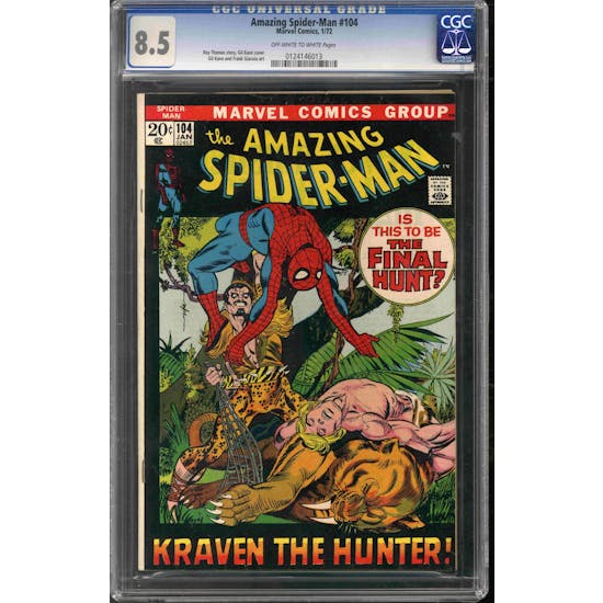 Amazing Spider-Man #104 CGC 8.5 (OW-W) *0124146013*