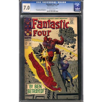 Fantastic Four #69 CGC 7.0 (OW-W) *0132277001*