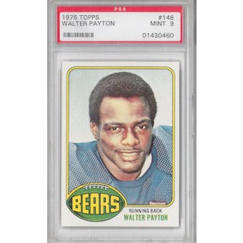 1976 Topps Football #148 Walter Payton PSA 9 (MINT) Rookie *0460
