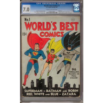 World's Best Comics #1 CGC 7.0 (C-OW) *0158137005*