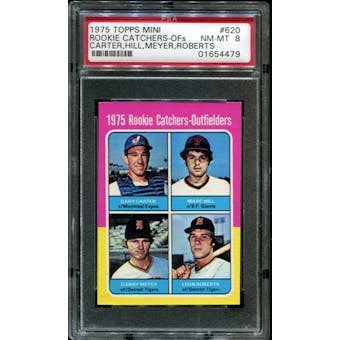 1975 Topps Mini Baseball #620 Cary Carter Rookie PSA 8 (NM-MT) *4479