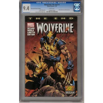 Wolverine: The End #1 CGC 9.4 (W) *0166972004* Wizard World Texas Variant