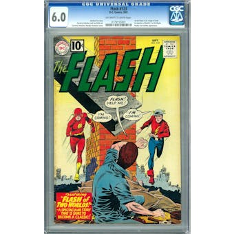 Flash #123 CGC 6.0 (OW-W) Signed By Joe Giella *0179155001* SIG - (Hit Parade Inventory)