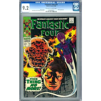 Fantastic Four #78 CGC 9.2 (OW-W) *0180608007*