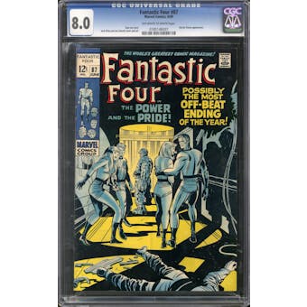 Fantastic Four #87 CGC 8.0 (OW-W) *0185148007*