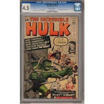 Incredible Hulk #5 CGC 4.5 (OW) *0185189012*