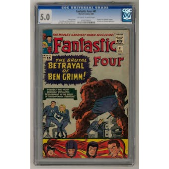 Fantastic Four #41 CGC 5.0 (OW-W) *0193709015*