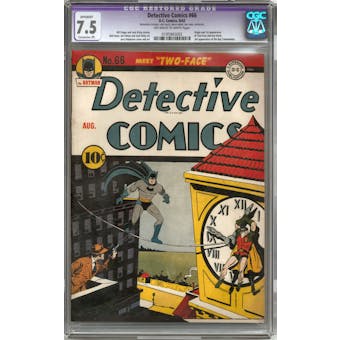 Detective Comics #66 CGC 7.5 Apparent (OW-W) *0195965002*