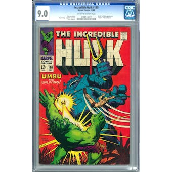 Incredible Hulk #110 CGC 9.0 (OW-W) *0198124011*