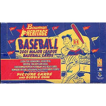 2001 Bowman Heritage Baseball Hobby 24-Pack Lot